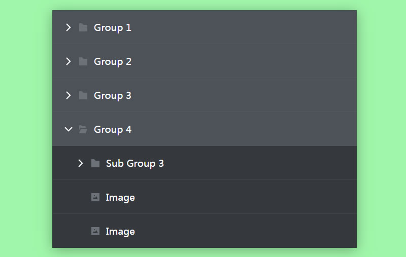 jQuery多级下拉垂直手风琴代码